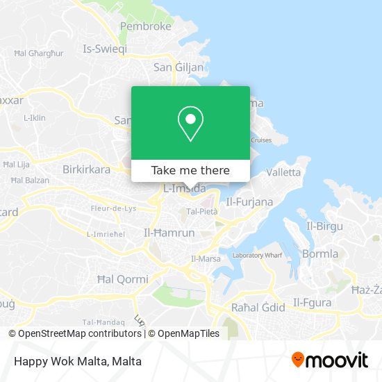 Happy Wok Malta map