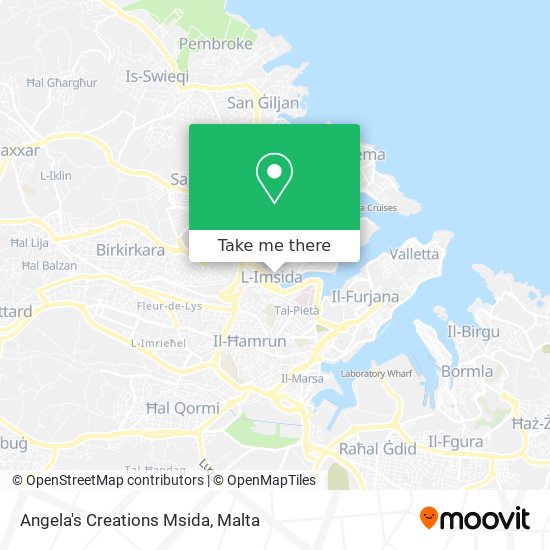 Angela's Creations Msida map