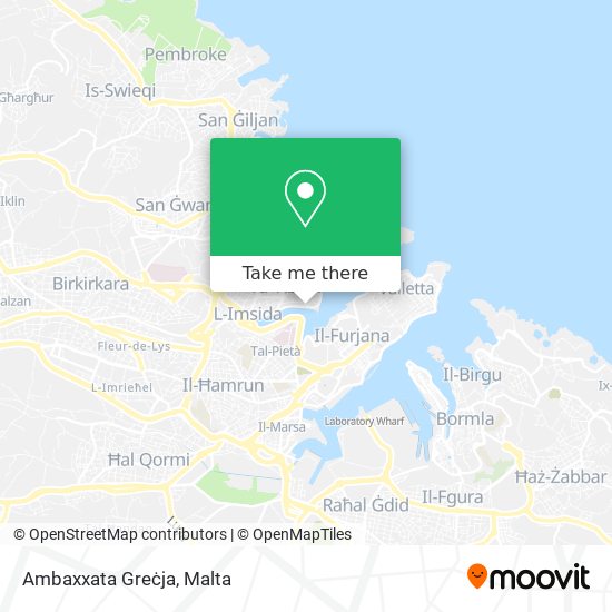 Ambaxxata Greċja map