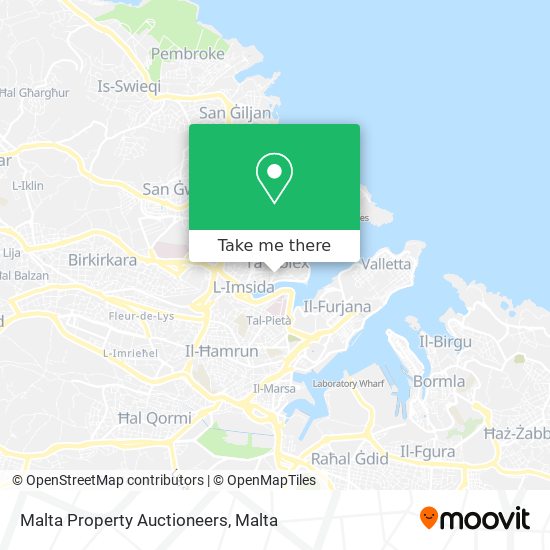 Malta Property Auctioneers map