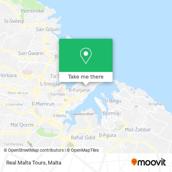 Real Malta Tours map