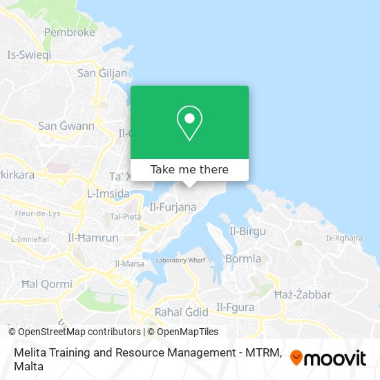 Melita Training and Resource Management - MTRM map