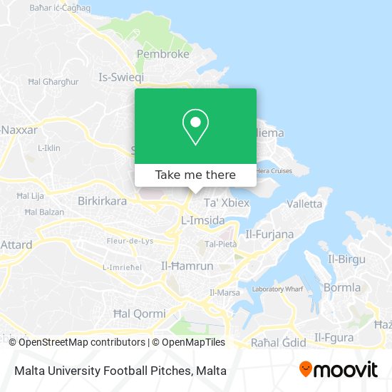 Malta University Football Pitches map