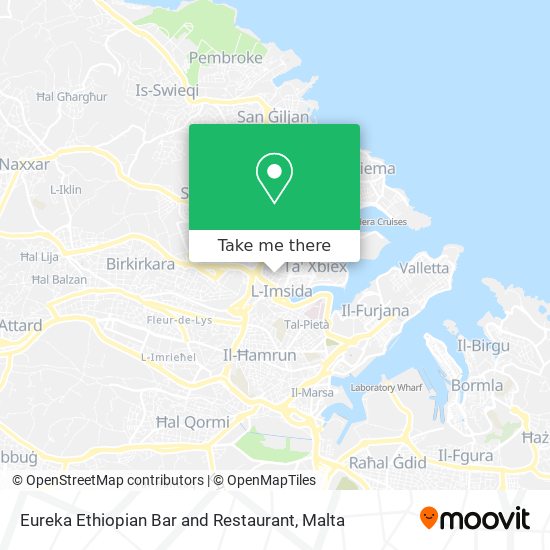 Eureka Ethiopian Bar and Restaurant map