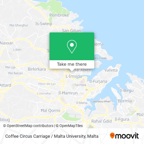 Coffee Circus Carriage / Malta University map