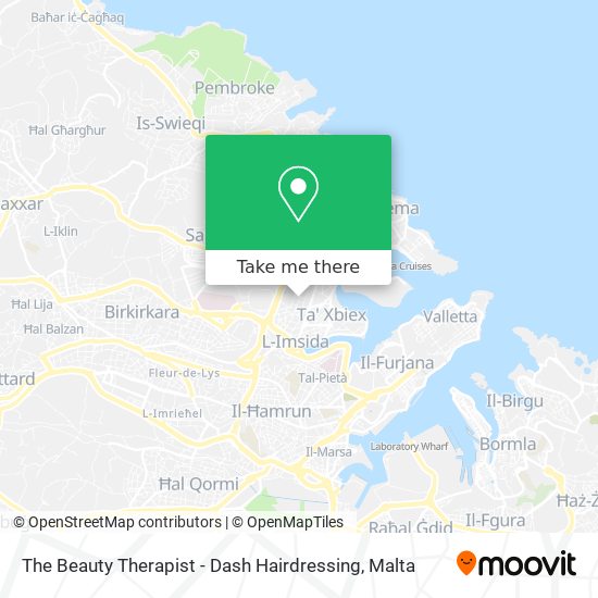 The Beauty Therapist - Dash Hairdressing map