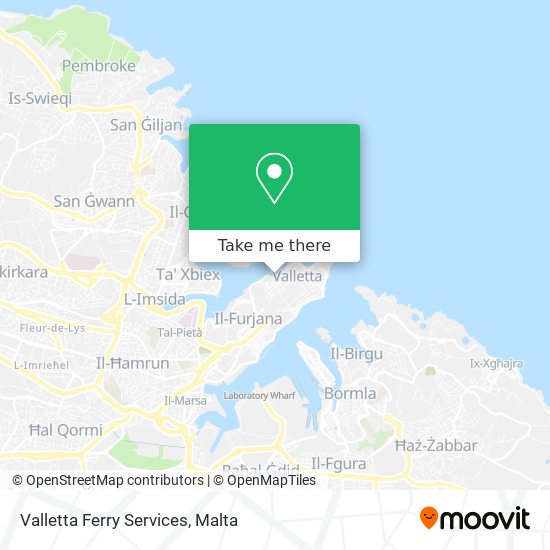 Valletta Ferry Services map