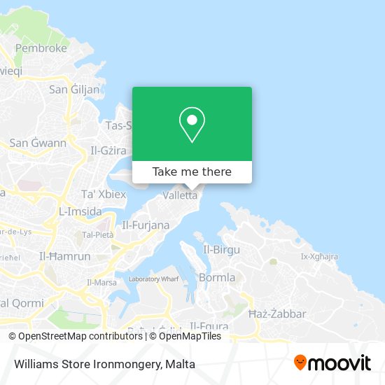 Williams Store Ironmongery map