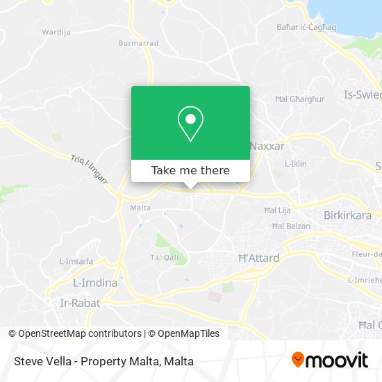 Steve Vella - Property Malta map
