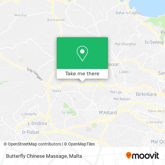 Butterfly Chinese Massage map