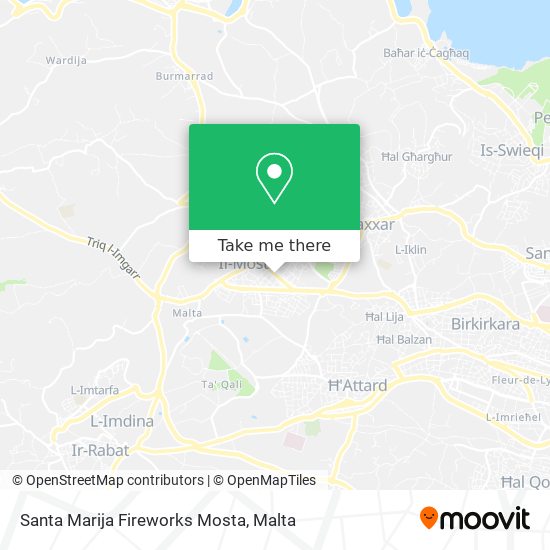 Santa Marija Fireworks Mosta map