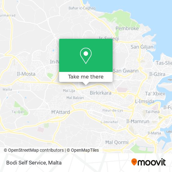 Bodi Self Service map