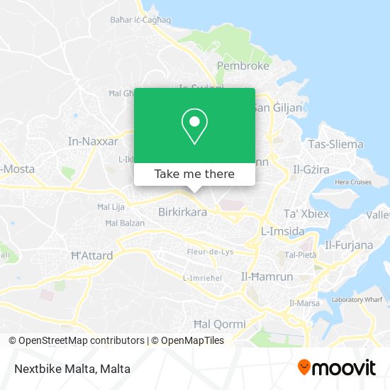 Nextbike Malta map