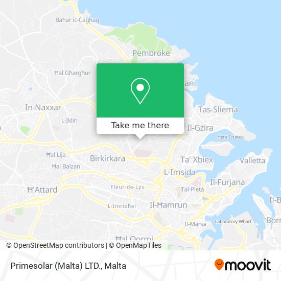 Primesolar (Malta) LTD. map
