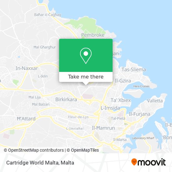 Cartridge World Malta map