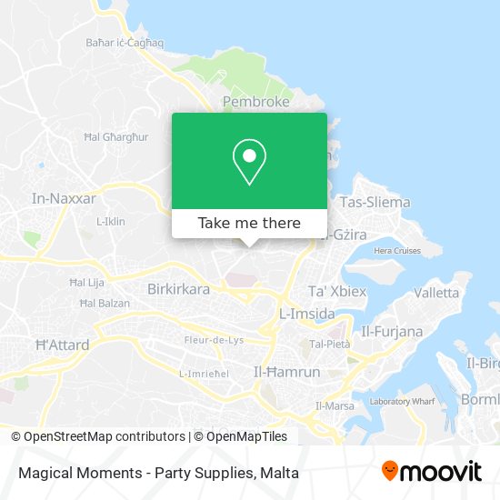 Magical Moments - Party Supplies map