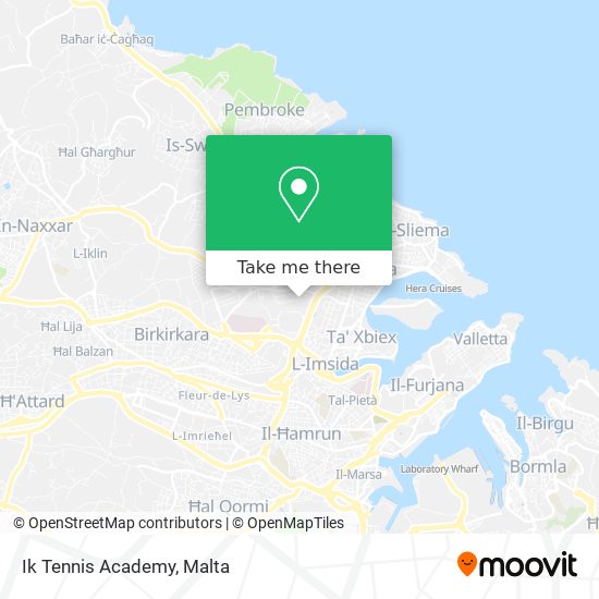 Ik Tennis Academy map