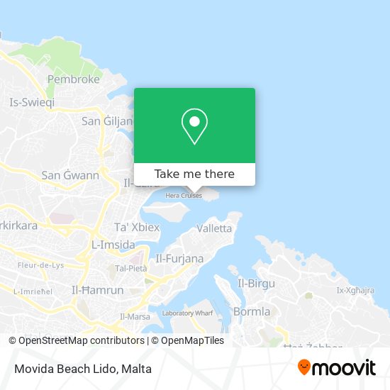 Movida Beach Lido map