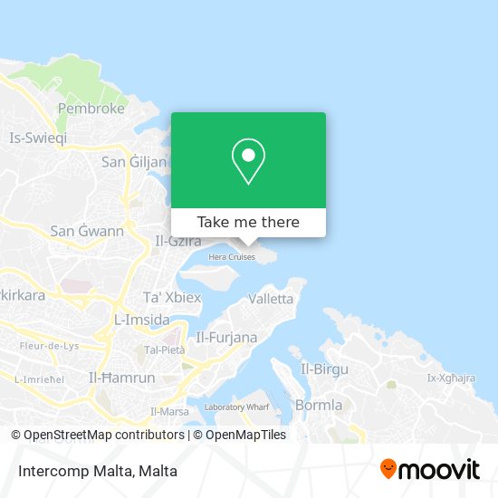 Intercomp Malta map