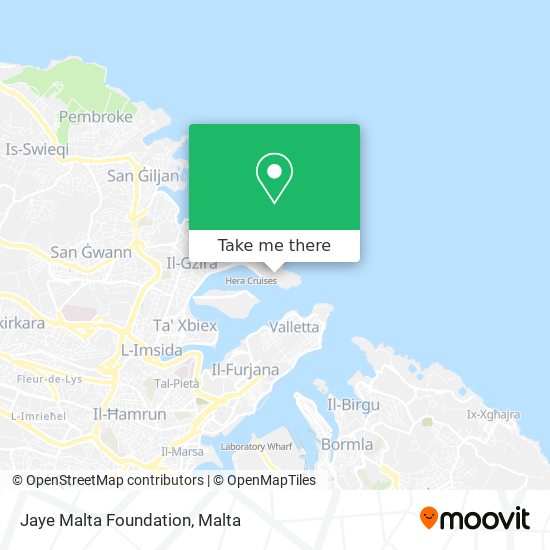 Jaye Malta Foundation map