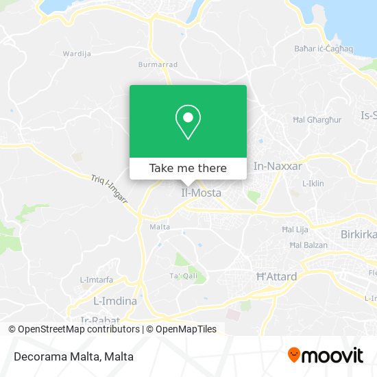 Decorama Malta map