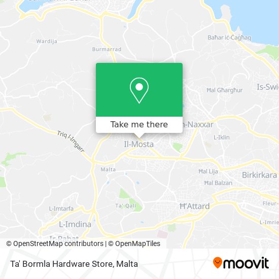 Ta' Bormla Hardware Store map