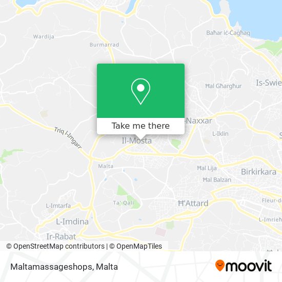 Maltamassageshops map