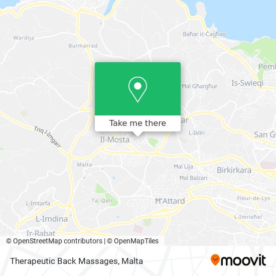 Therapeutic Back Massages map