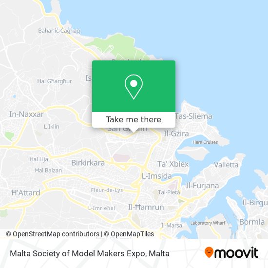Malta Society of Model Makers Expo map