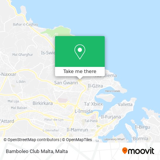 Bamboleo Club Malta map