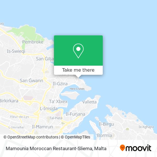 Mamounia Moroccan Restaurant-Sliema map