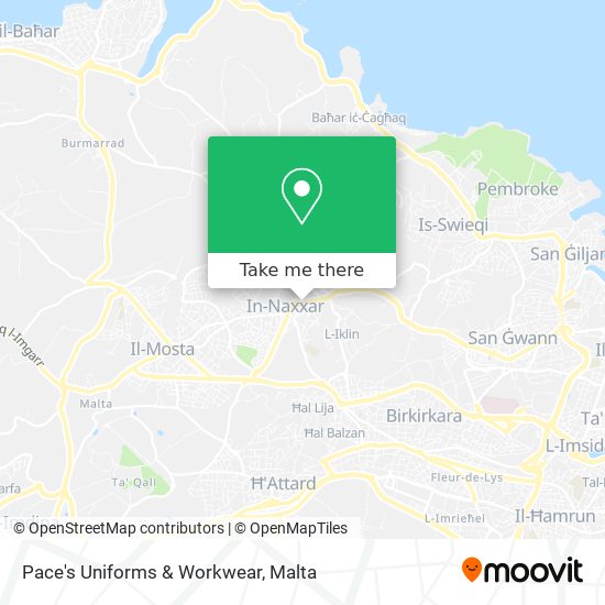 Pace's Uniforms & Workwear map