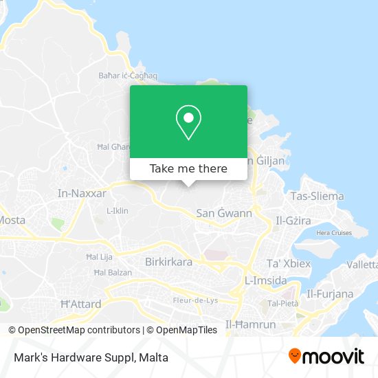 Mark's Hardware Suppl map