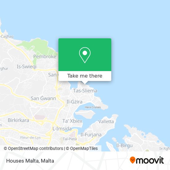 Houses Malta map