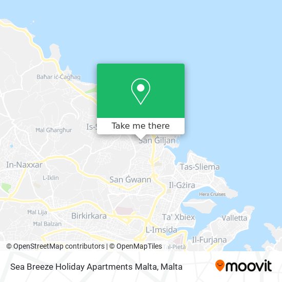 Sea Breeze Holiday Apartments Malta map