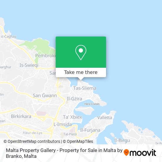 Malta Property Gallery - Property for Sale in Malta by Branko map
