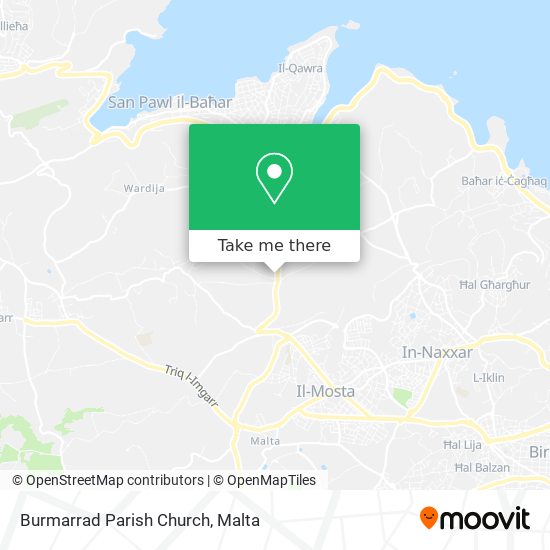 Burmarrad Parish Church map