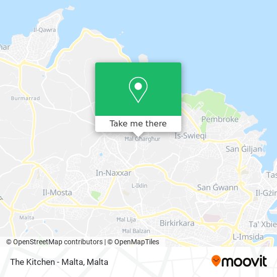 The Kitchen - Malta map