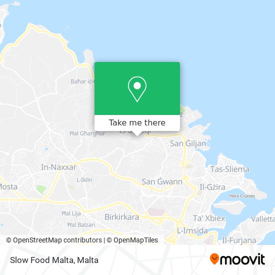Slow Food Malta map