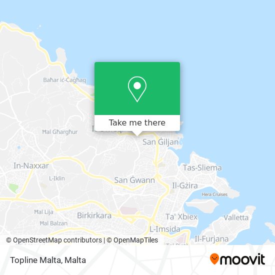 Topline Malta map