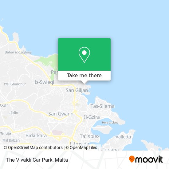 The Vivaldi Car Park map