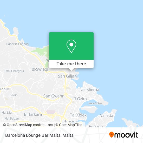 Barcelona Lounge Bar Malta map