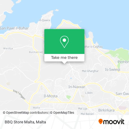 BBQ Store Malta map