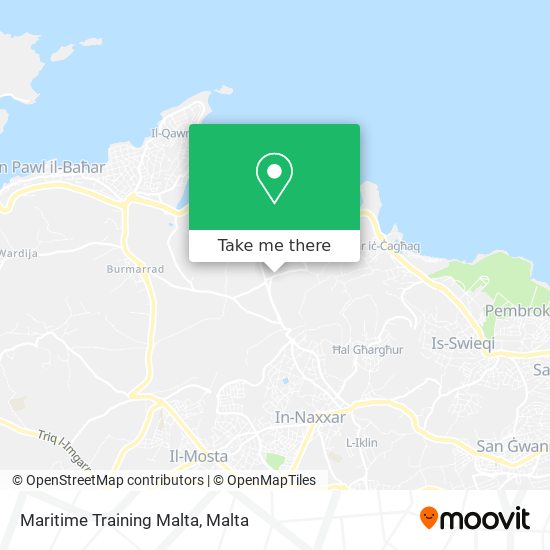 Maritime Training Malta map