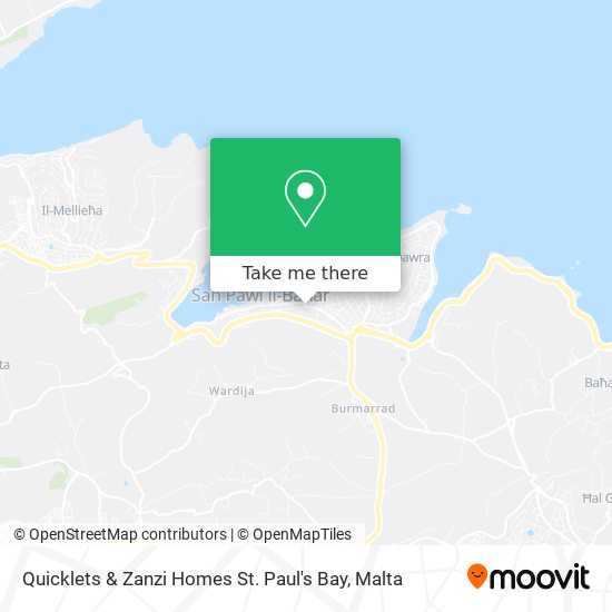 Quicklets & Zanzi Homes St. Paul's Bay map