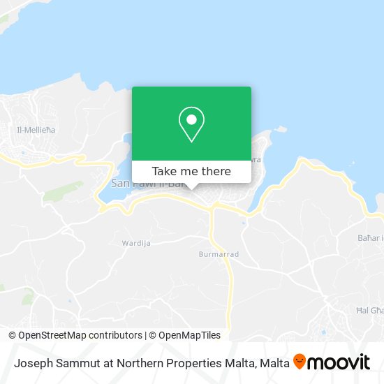 Joseph Sammut at Northern Properties Malta map