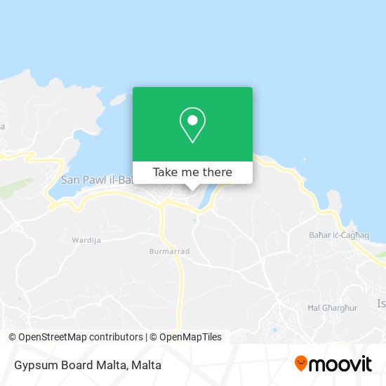 Gypsum Board Malta map