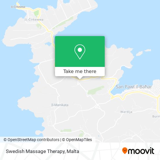 Swedish Massage Therapy map