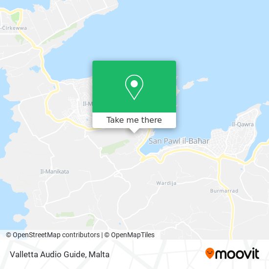 Valletta Audio Guide map