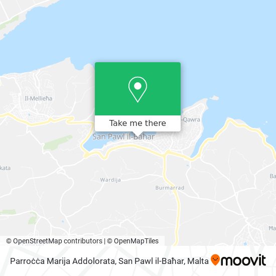 Parroċċa Marija Addolorata, San Pawl il-Baħar map